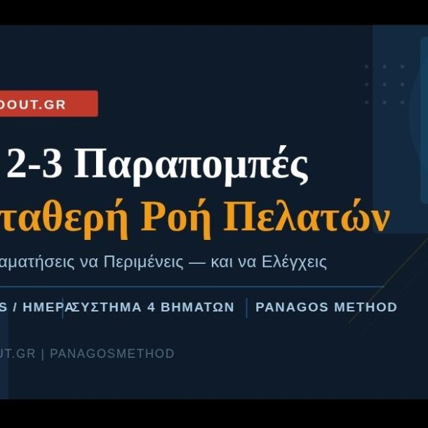 Από παραπομπές σε σταθερή ροή πελατών online — GetSoldOut PanagosMethod